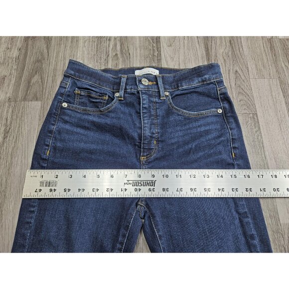 (3/$35) LOFT Jeans Womens 2 / 26 Blue Skinny Stretch Denim High Rise Skinny - Picture 8 of 11